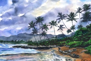 Coconut Coast Daybreak in Kauai