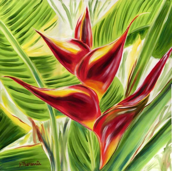 Gorgeous in Red oil by Jenny Floravita