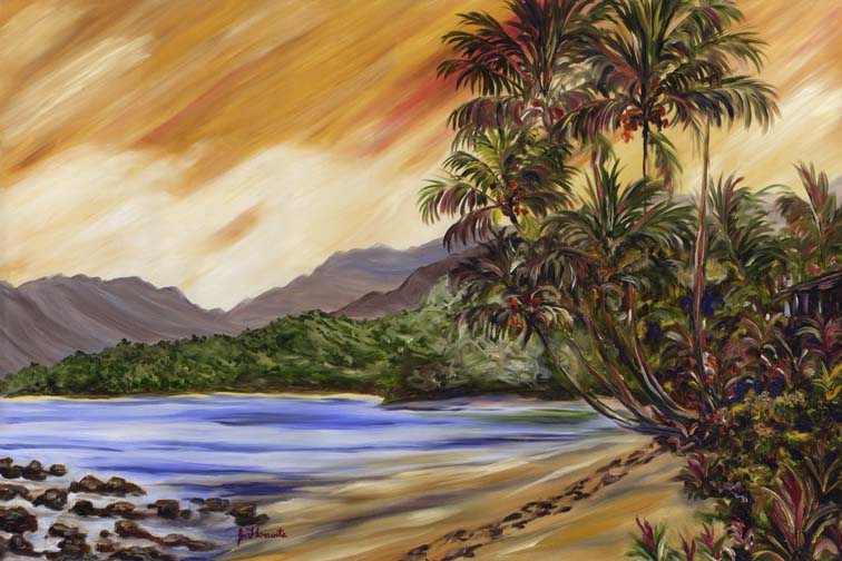 Treasured Moment oil by Jenny Floravita