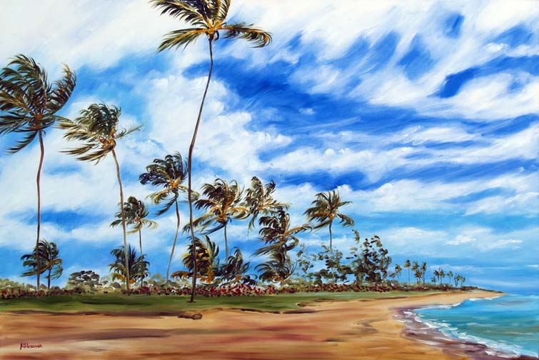 the beach painting