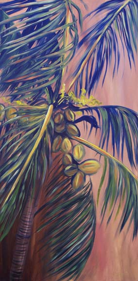 Summer Evening Coconut Palm oil by Jenny Floravita