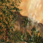 Blue Haven under Sienna Skys oil by Jenny Floravita