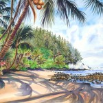 Island Paradise, oil by Jenny Floravita
