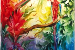 Rainforest Dream Tropical Wall Sconce