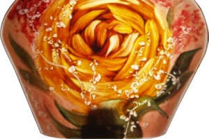 Yellow Rose, hand painted nightlight