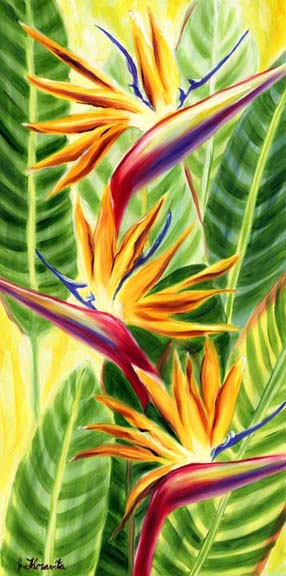 tropical flower  art