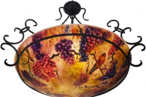Vineyard Romance (enhanced Tuscan colors), ornate iron
