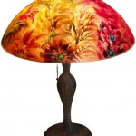 Ambiance, 16" Reverse Painted Lamp Shade by artist Jenny Floravita