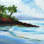 Mid Morning Beach, Kauai Painting by Jenny Floravita