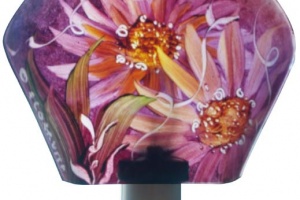 White Daisy & Purple Night hand painted night lights