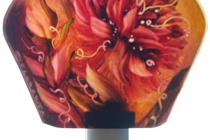 Peony Evening Painted Night Light