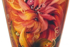 Peony Slim Reverse Painted Night Light
