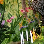 Detail of our troical flower theme