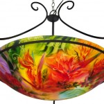 Morning on Maui, Reverse Painted Chandlier by Jenny Floravita