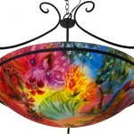 Morning on Maui, Reverse Painted Chandlier by Jenny Floravita