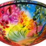 Morning on Maui, Reverse Painted Chandlier by Jenny Floravita