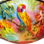 Morning on Maui, Reverse Painted Chandlier by Jenny Floravita