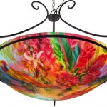 Morning on Maui, Reverse Painted Chandlier by Jenny Floravita