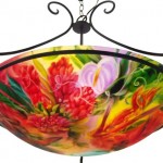 Morning on Maui, Reverse Painted Chandlier by Jenny Floravita