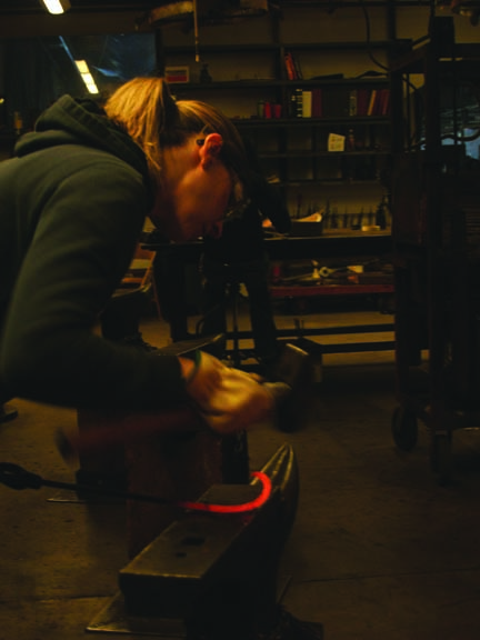 Jenny Floravita in the Smithy
