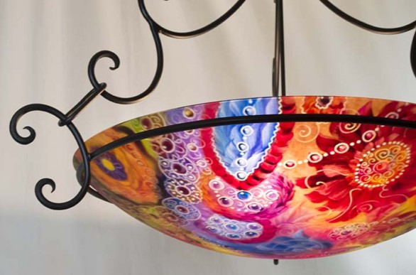 Santa Fe Painted Chandelier