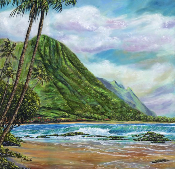 tunnels beach painting