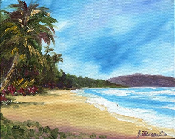 Waimanalo Beach painting
