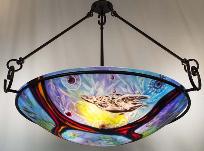 turtle chandelier