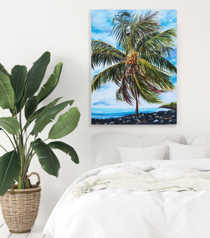 island bedroom art