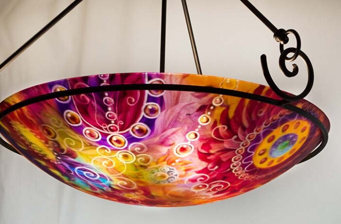 Visions of Arizona Painted Chandelier
