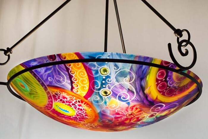 Visions of Arizona Painted Chandelier