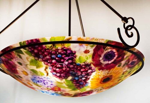 Grape and Flower Chandelier