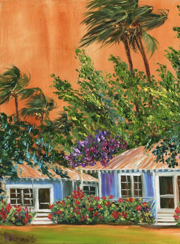 Island Life Plantation Cottage Painting Waimea Kauai By Jenny