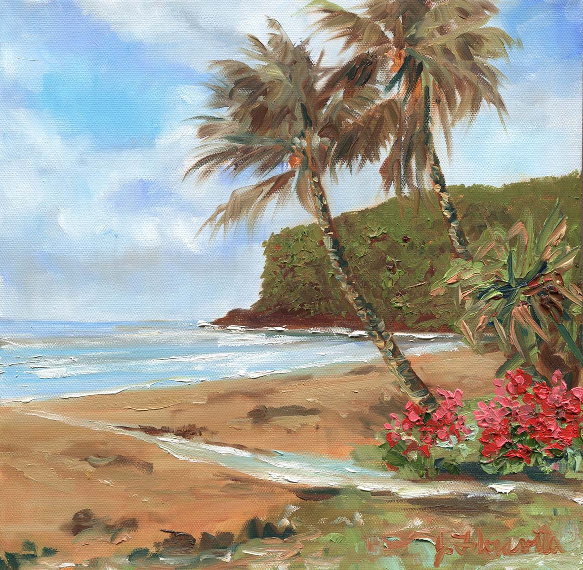 kauai beach painting
