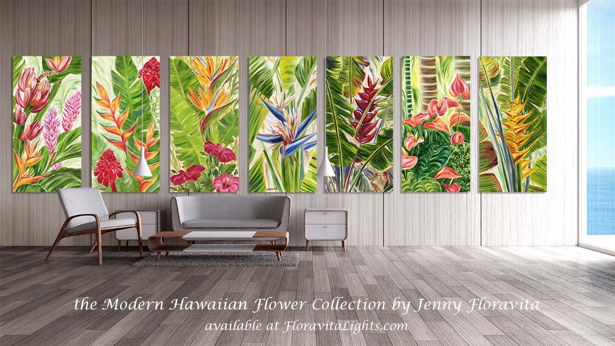 modern Hawaiian Flower collection