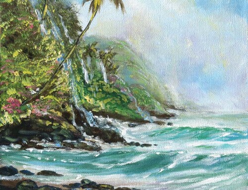 Aloha from Kauai ocean painting