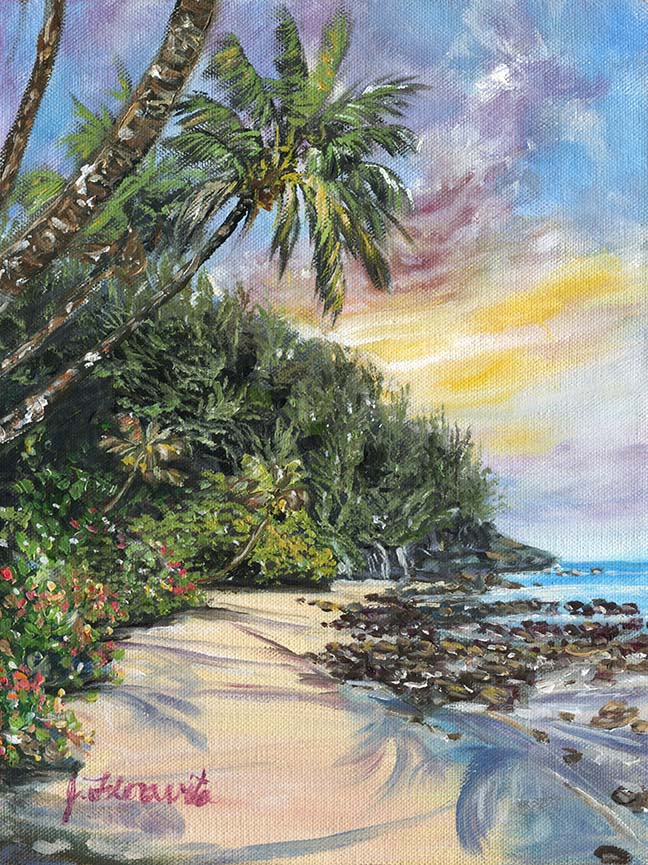 hawaii sunset painting