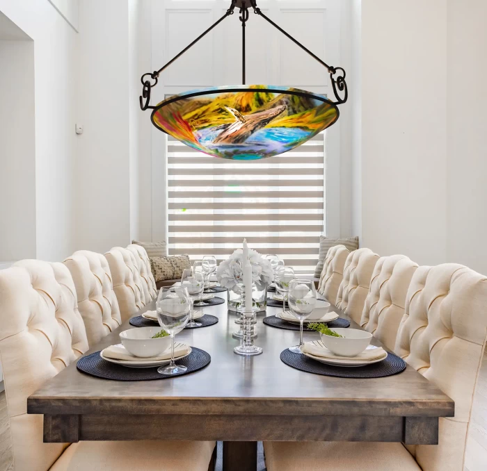 Whale Migration Hawaii dining room light, available to ship - Image 3