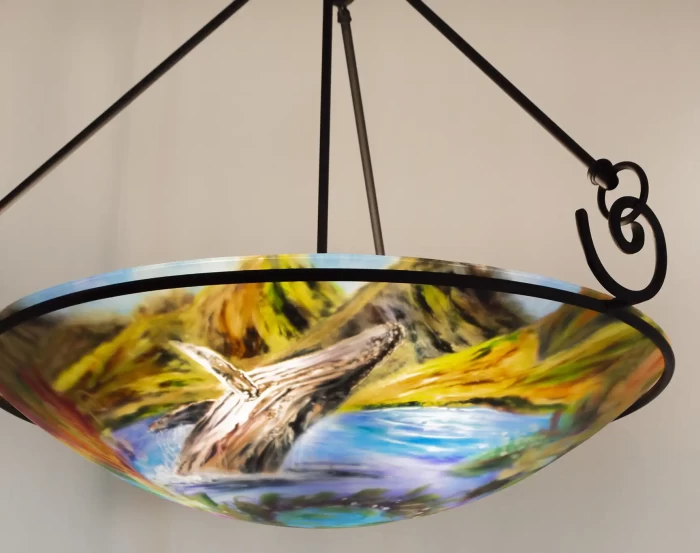 Whale Migration Hawaii dining room light, available to ship - Image 9