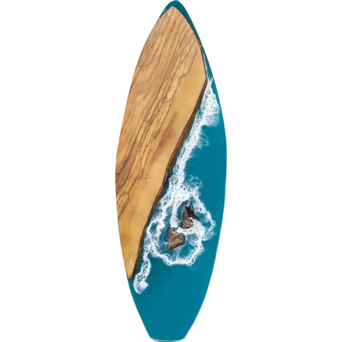 Westside Surf Live Edge Olive Wood Art Surfboard, 24 inches mixed-media - Image 3