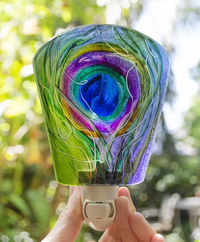 Peacock Feather night light Slim - Image 2