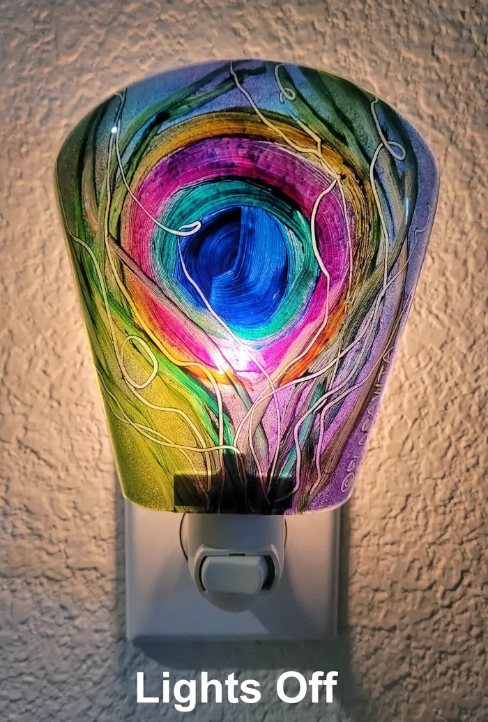 Peacock Feather night light Slim - Image 4